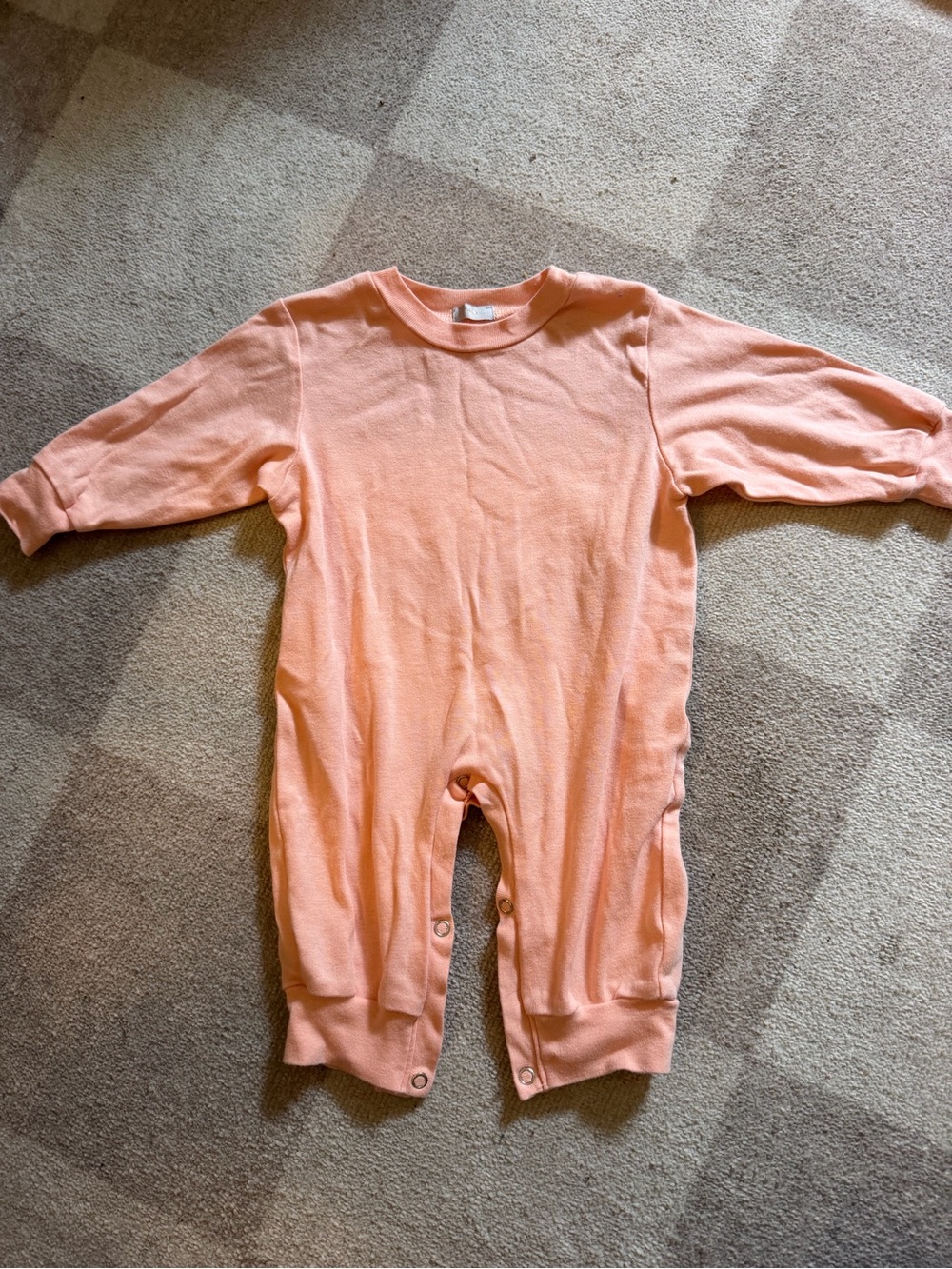 Kids Peach One-Piece Romper